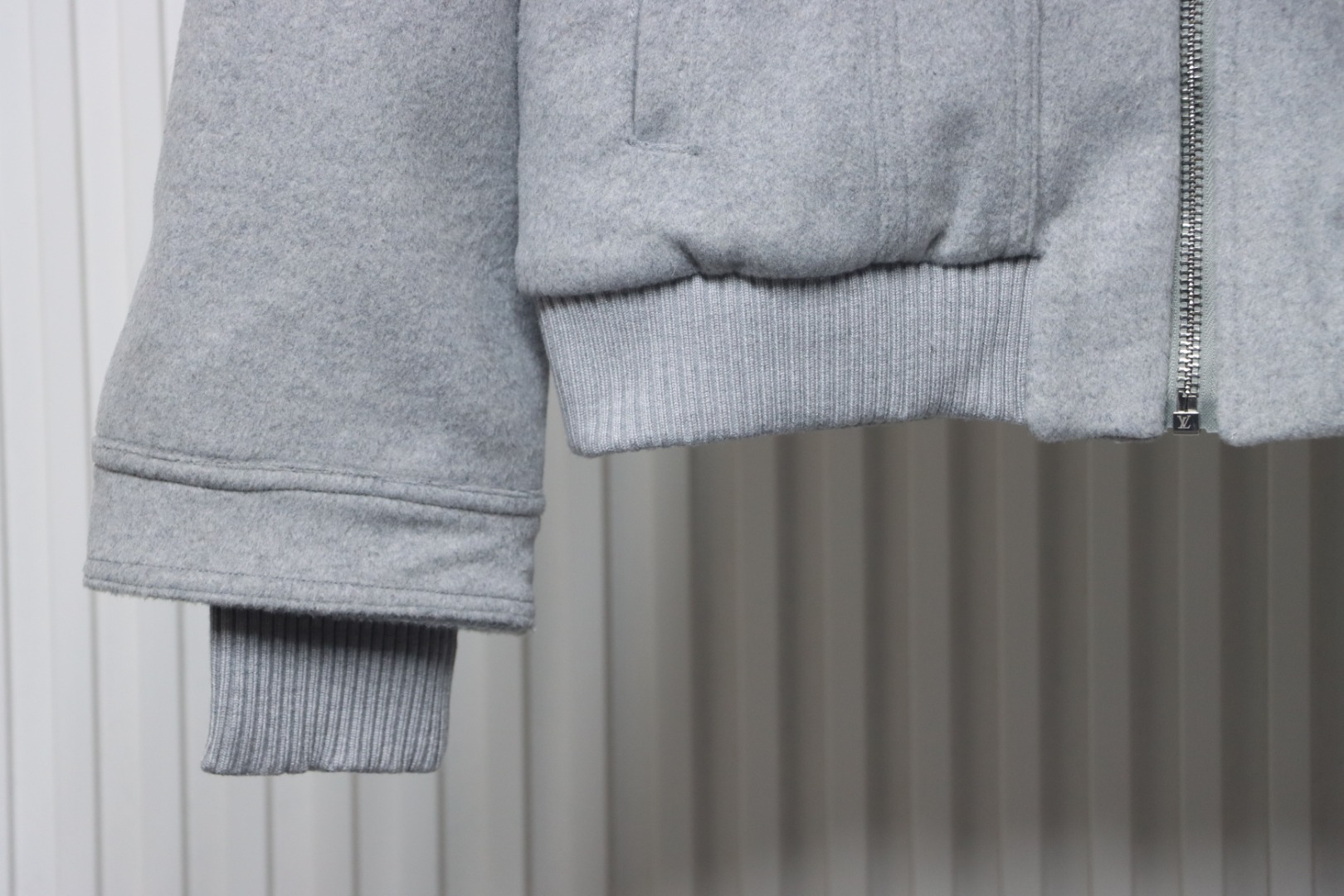 Louis Vuitton Wool Blouson With Shearling Collar