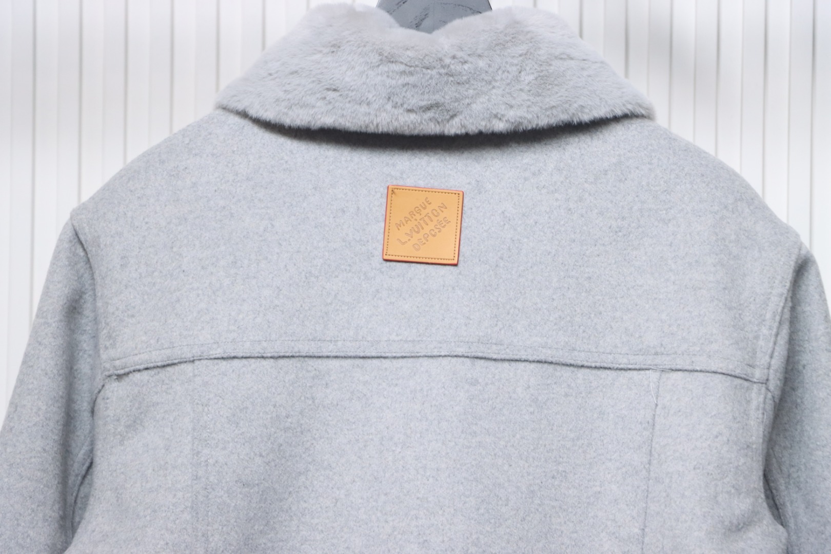 Louis Vuitton Wool Blouson With Shearling Collar