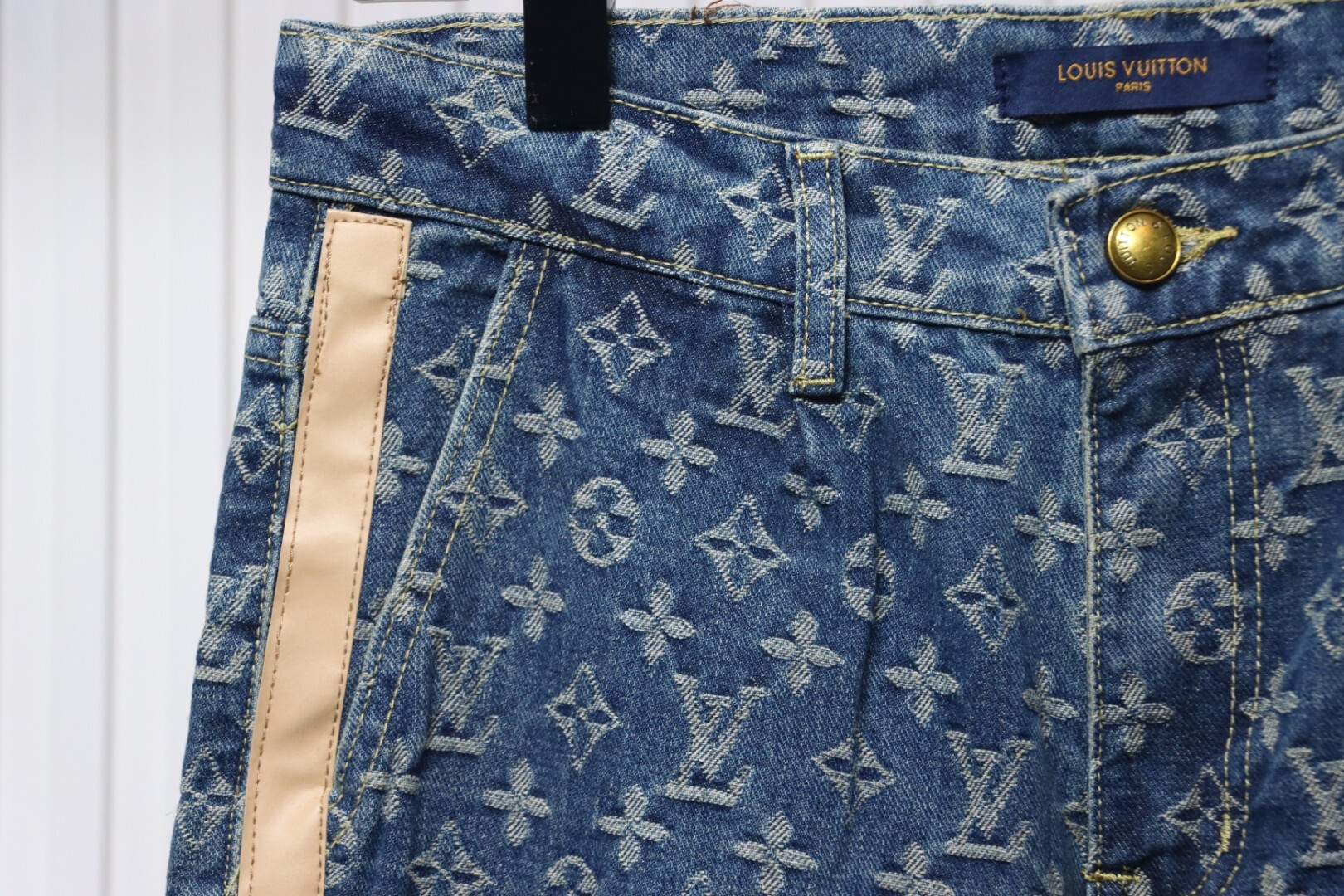 Louis Vuitton Monogram Denim Tailored Pants