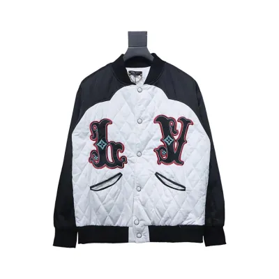 Louis Vuitton Bicolor Satin Bomber Jacket 01