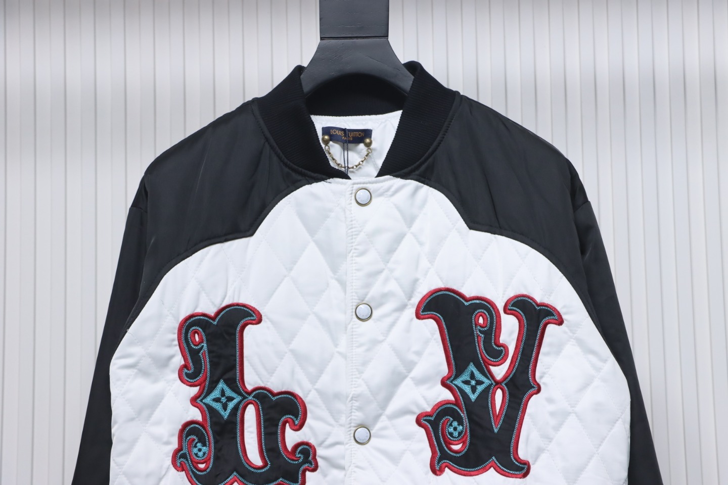 Louis Vuitton Bicolor Satin Bomber Jacket