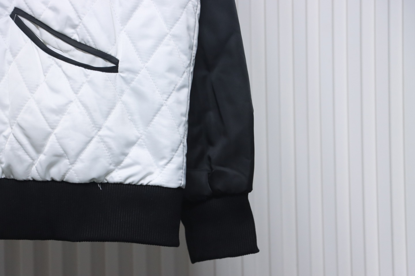 Louis Vuitton Bicolor Satin Bomber Jacket