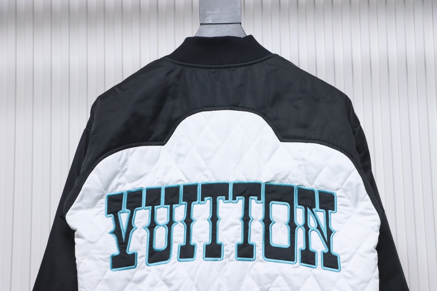 Louis Vuitton Bicolor Satin Bomber Jacket