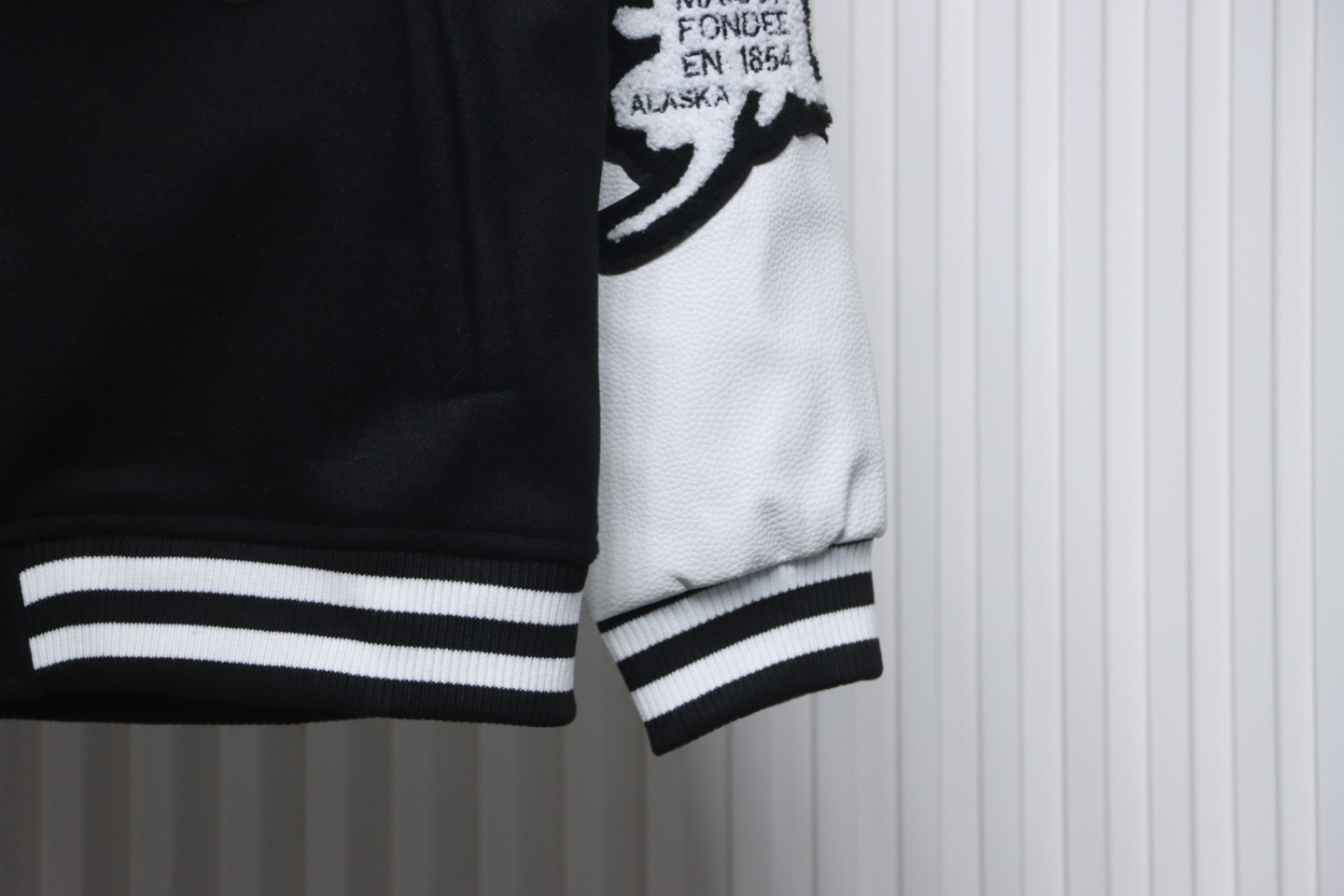 Louis Vuitton Preppy Embroidered Bomber Jacket Black