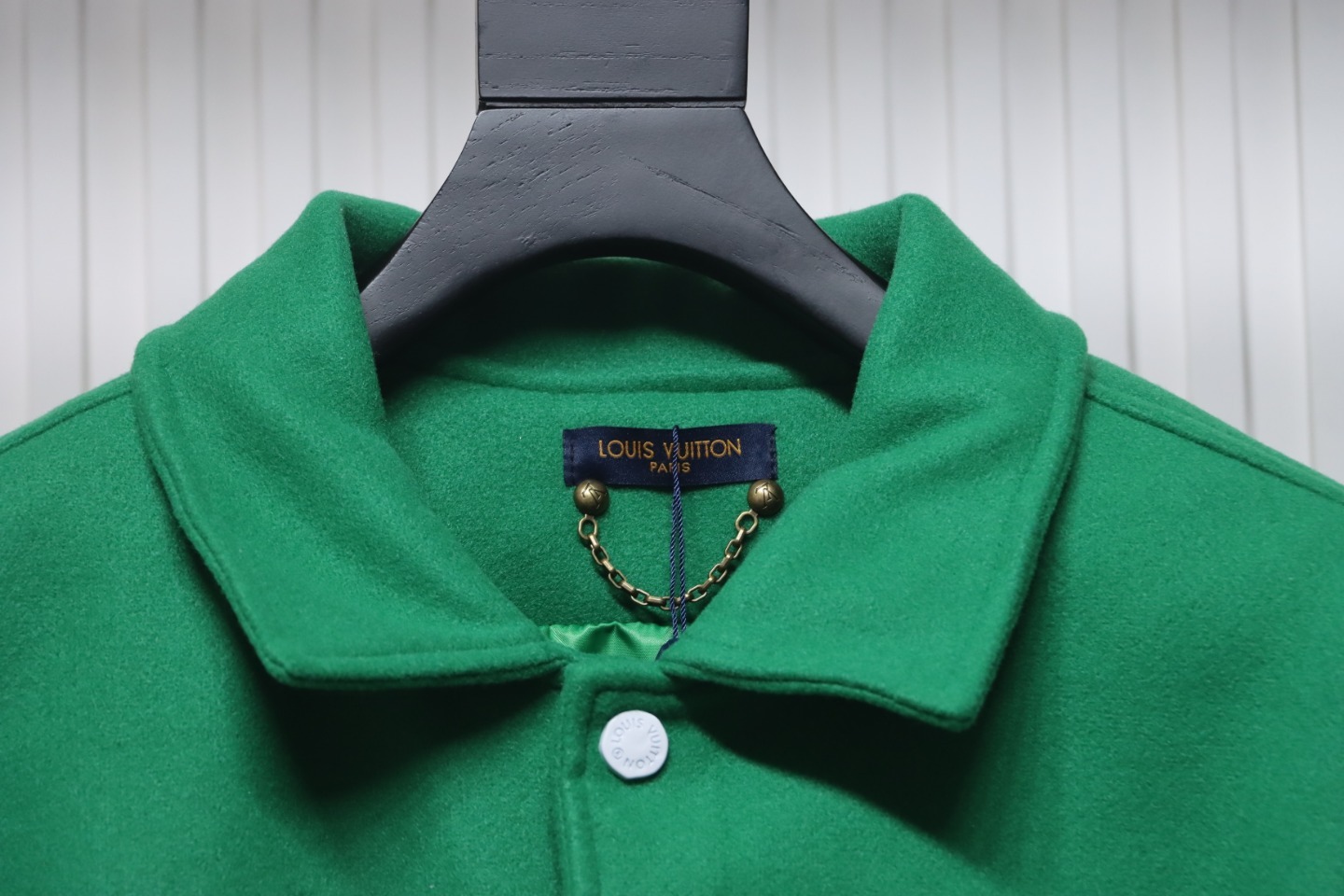 Louis Vuitton Preppy Embroidered Bomber Jacket Green
