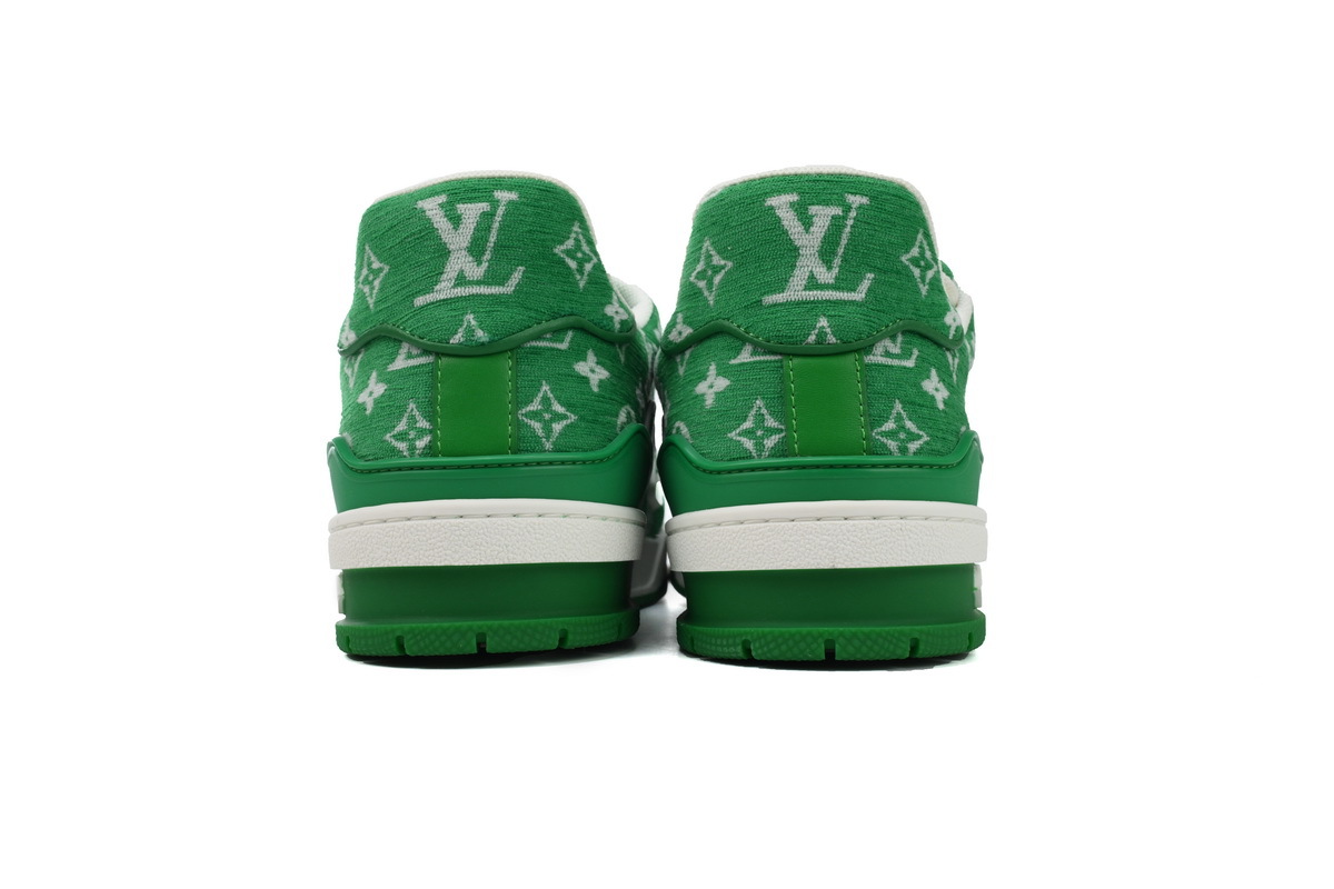 Coco Shoes Louis Vuitton Trainer Green Monogram Textile