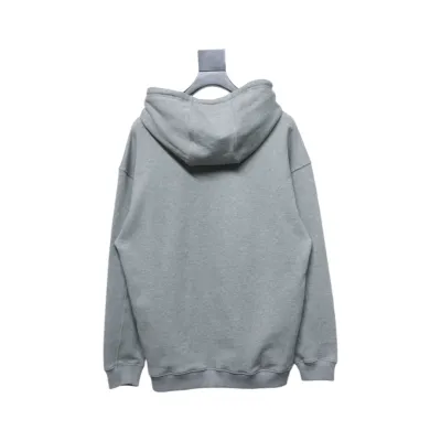 Loewe Cotton Hooded Sweatshirt Grey 02
