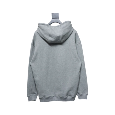 Loewe Cotton Hooded Sweatshirt Grey 02