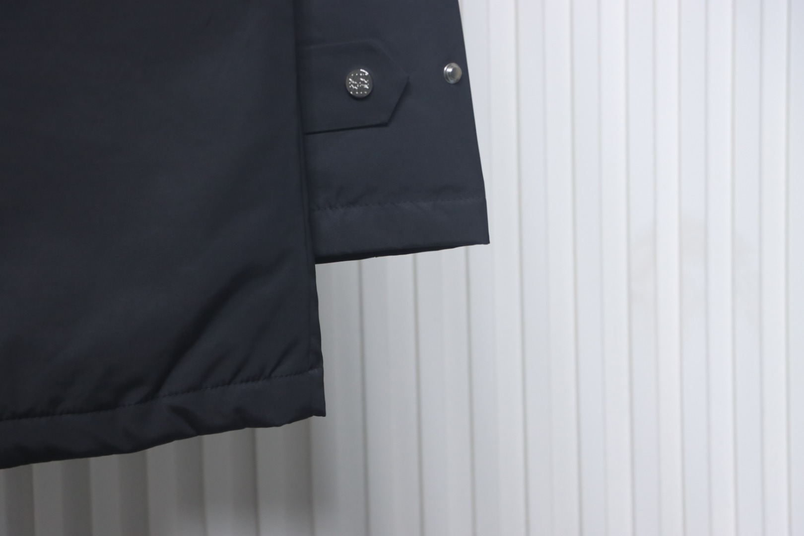 Loewe Leather Label Hooded Down Jacket Black