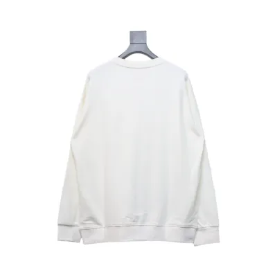Loewe Hollow Smiley Face Sweatshirt White 02