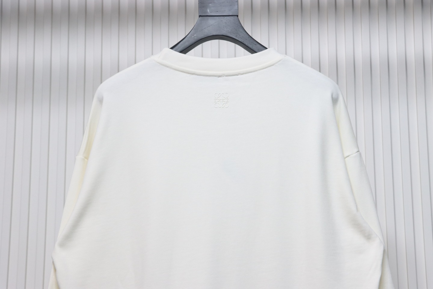 Loewe Hollow Smiley Face Sweatshirt White