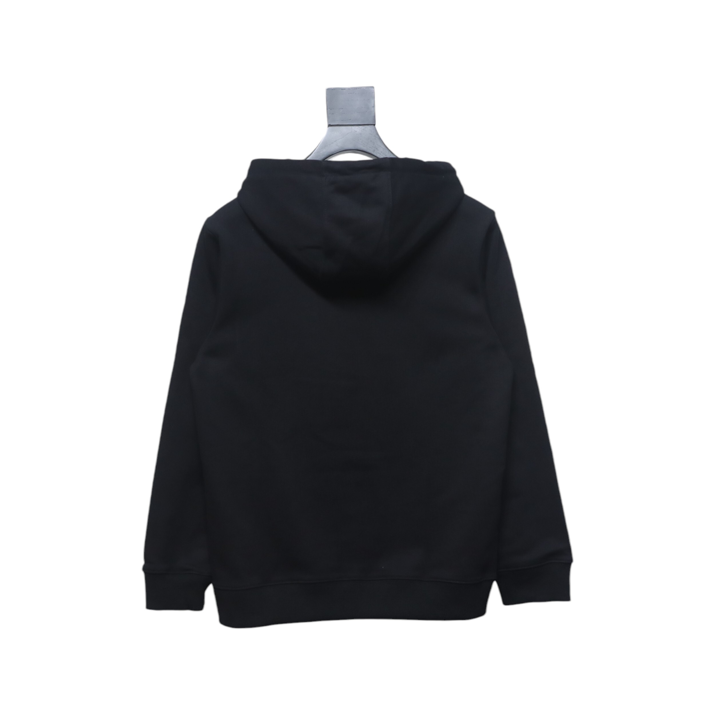 Loewe Anagram Logo Embroidered Cotton Hoodie Black