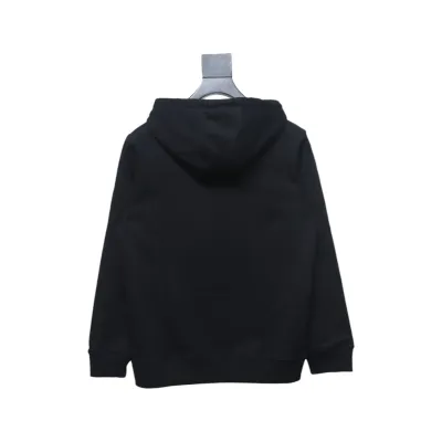 Loewe Anagram Logo Embroidered Cotton Hoodie Black 02