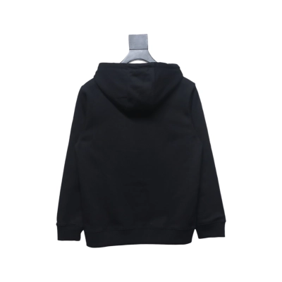 Loewe Anagram Logo Embroidered Cotton Hoodie Black 02