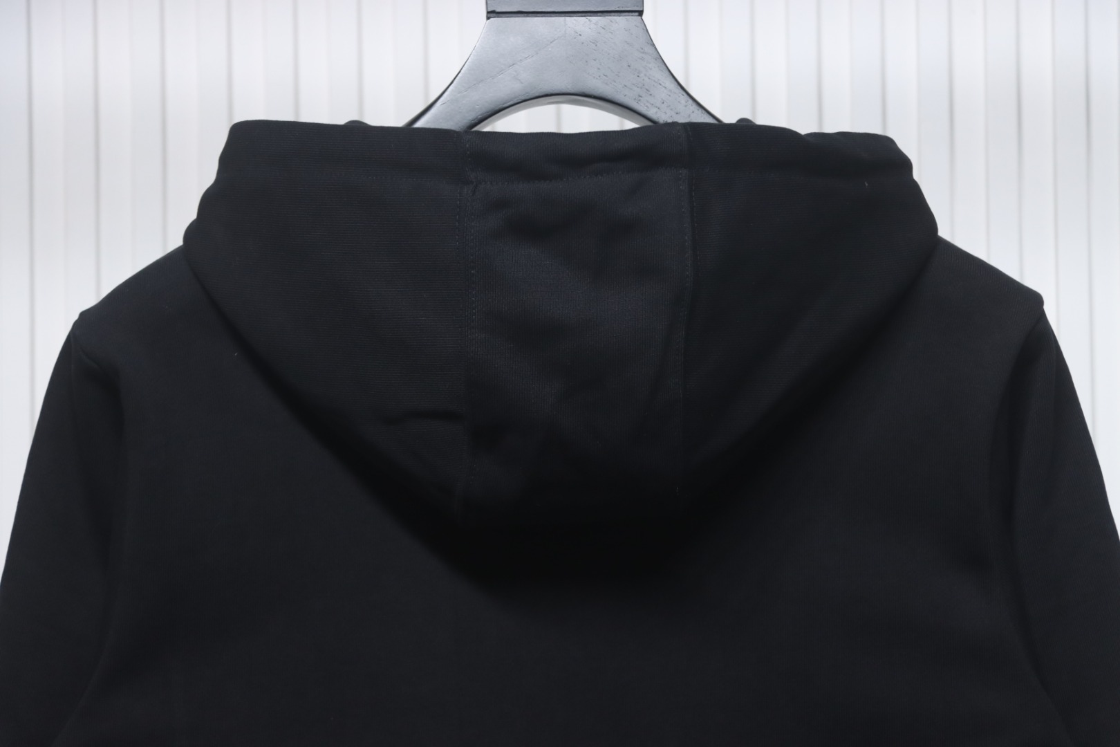 Loewe Anagram Logo Embroidered Cotton Hoodie Black