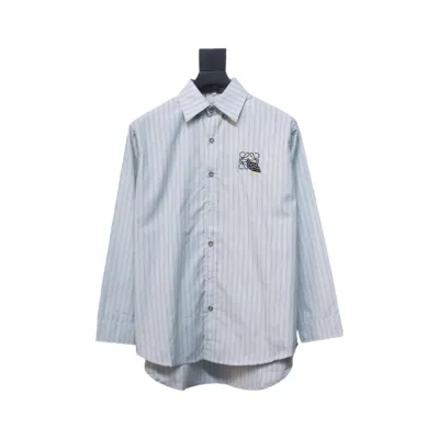 Loewe Embroidered Striped Shirt 01