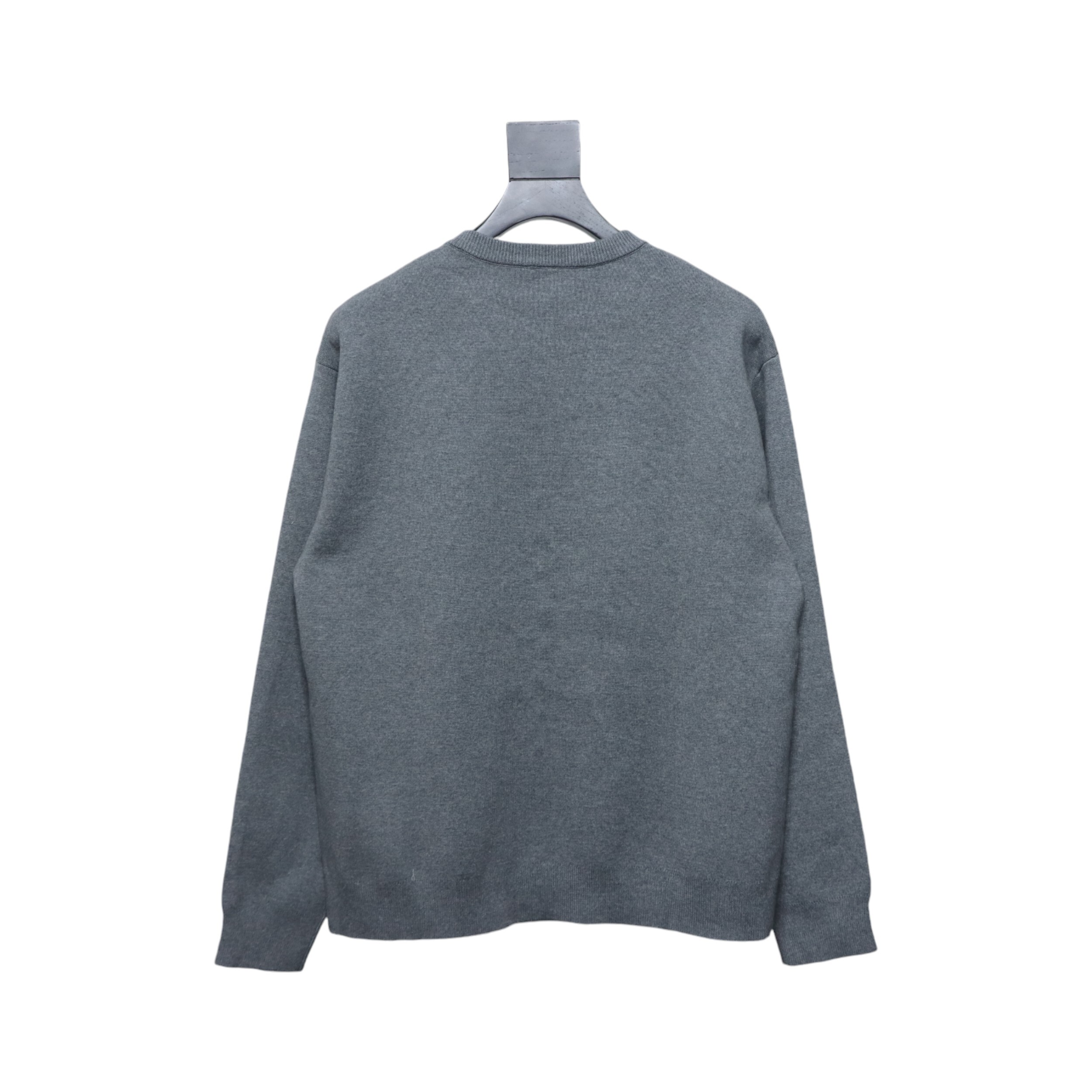 Loewe Rivet Button Knit Cardigan Grey