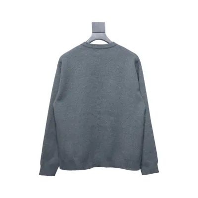 Loewe Rivet Button Knit Cardigan Grey 02