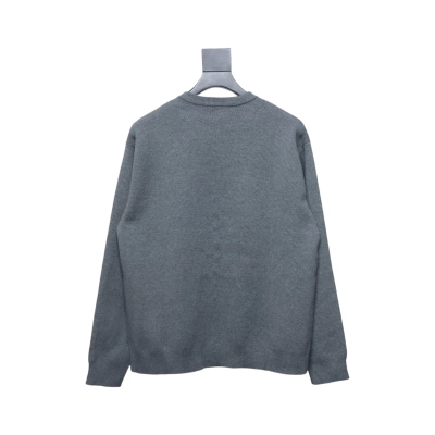 Loewe Rivet Button Knit Cardigan Grey 02