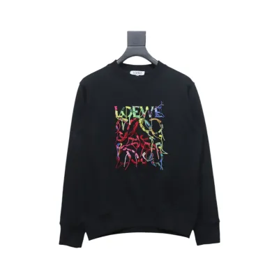 Loewe Anagram Embroidery Cotton Sweatshirt 01
