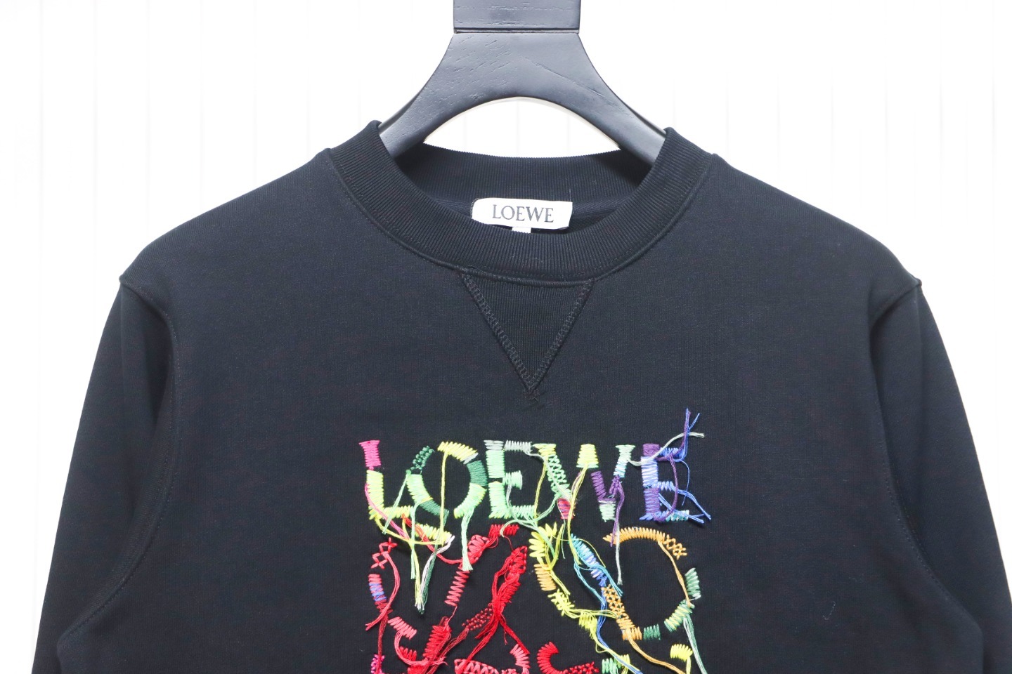 Loewe Anagram Embroidery Cotton Sweatshirt