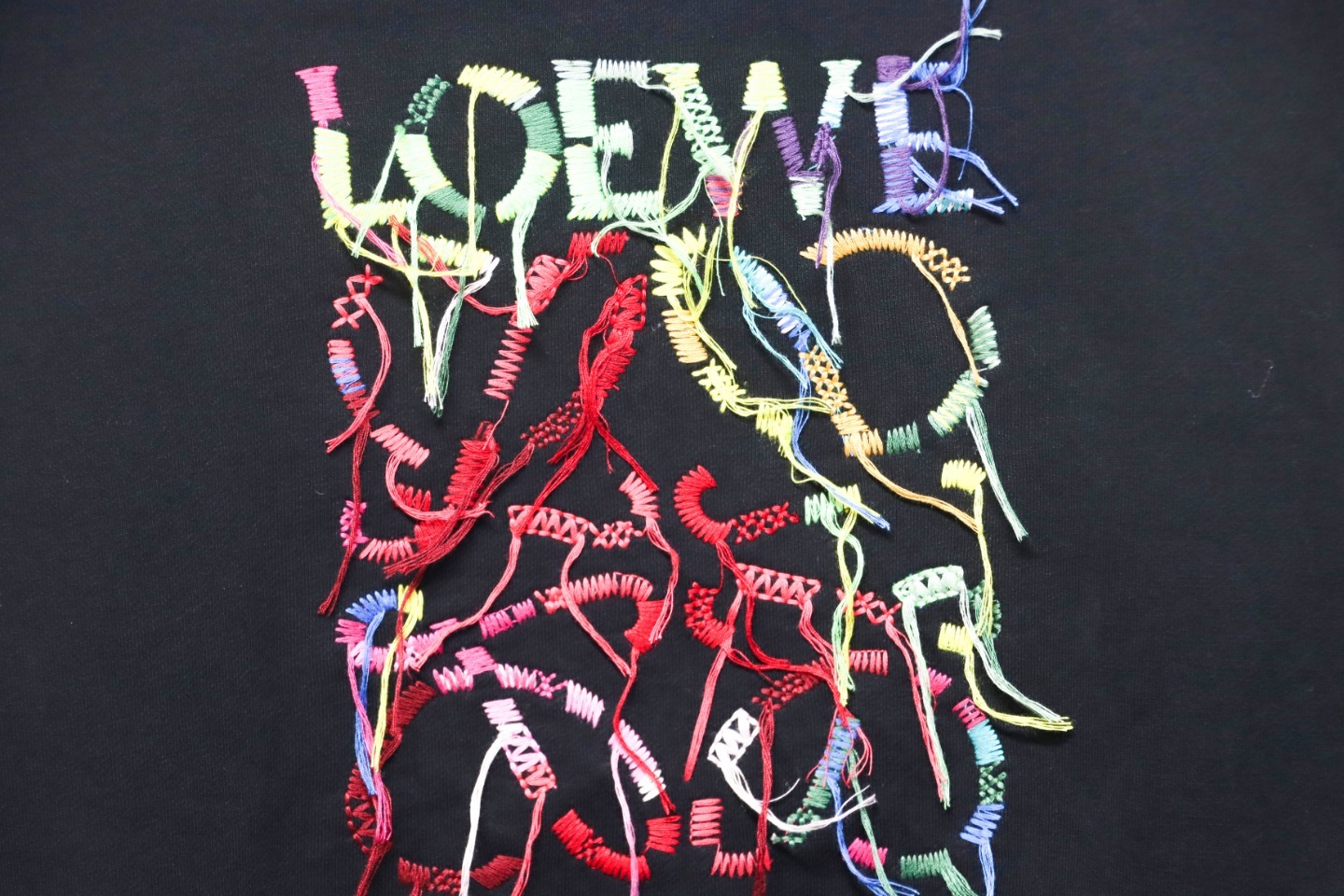 Loewe Anagram Embroidery Cotton Sweatshirt