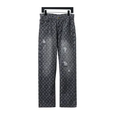 Louis Vuitton Monogram Jacquard Denim Jeans 01
