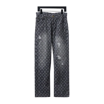 Louis Vuitton Monogram Jacquard Denim Jeans 01