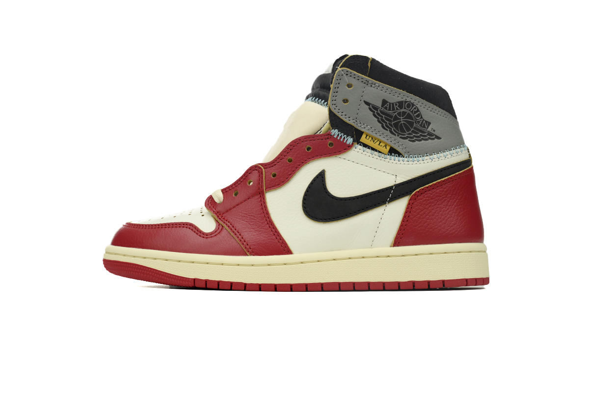 Coco Shoes Air Jordan 1 Retro High x Union LA 2025 ‘Chicago/Shadow’ White Red Gray HV8563-600