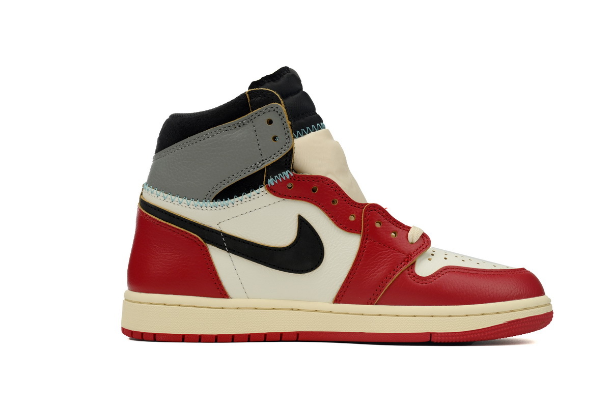 Coco Shoes Air Jordan 1 Retro High x Union LA 2025 ‘Chicago/Shadow’ White Red Gray HV8563-600