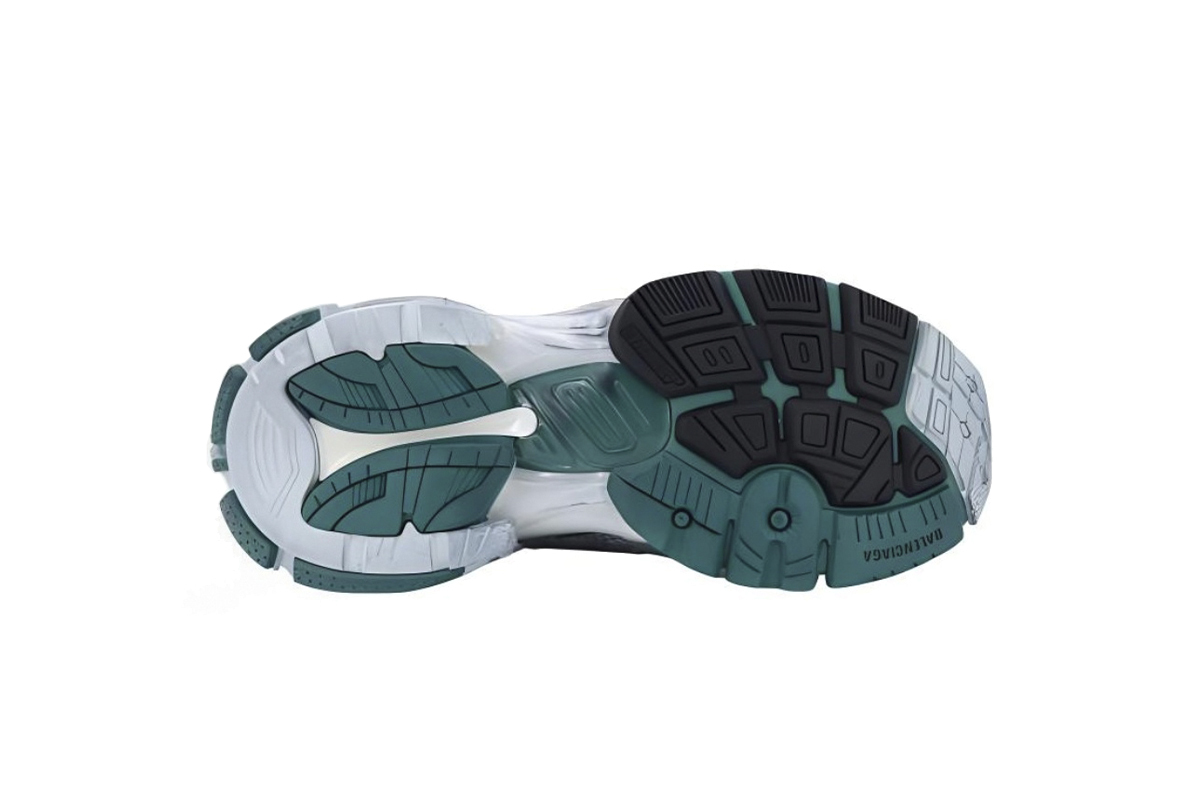 Coco Shoes Balenciaga Runner Sneaker White Blue Green 772767W3RMU9034