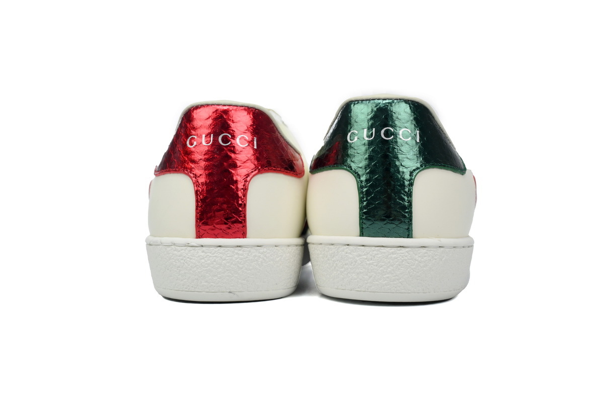 Coco Shoes Gucci Ace Embroidered Hearts White