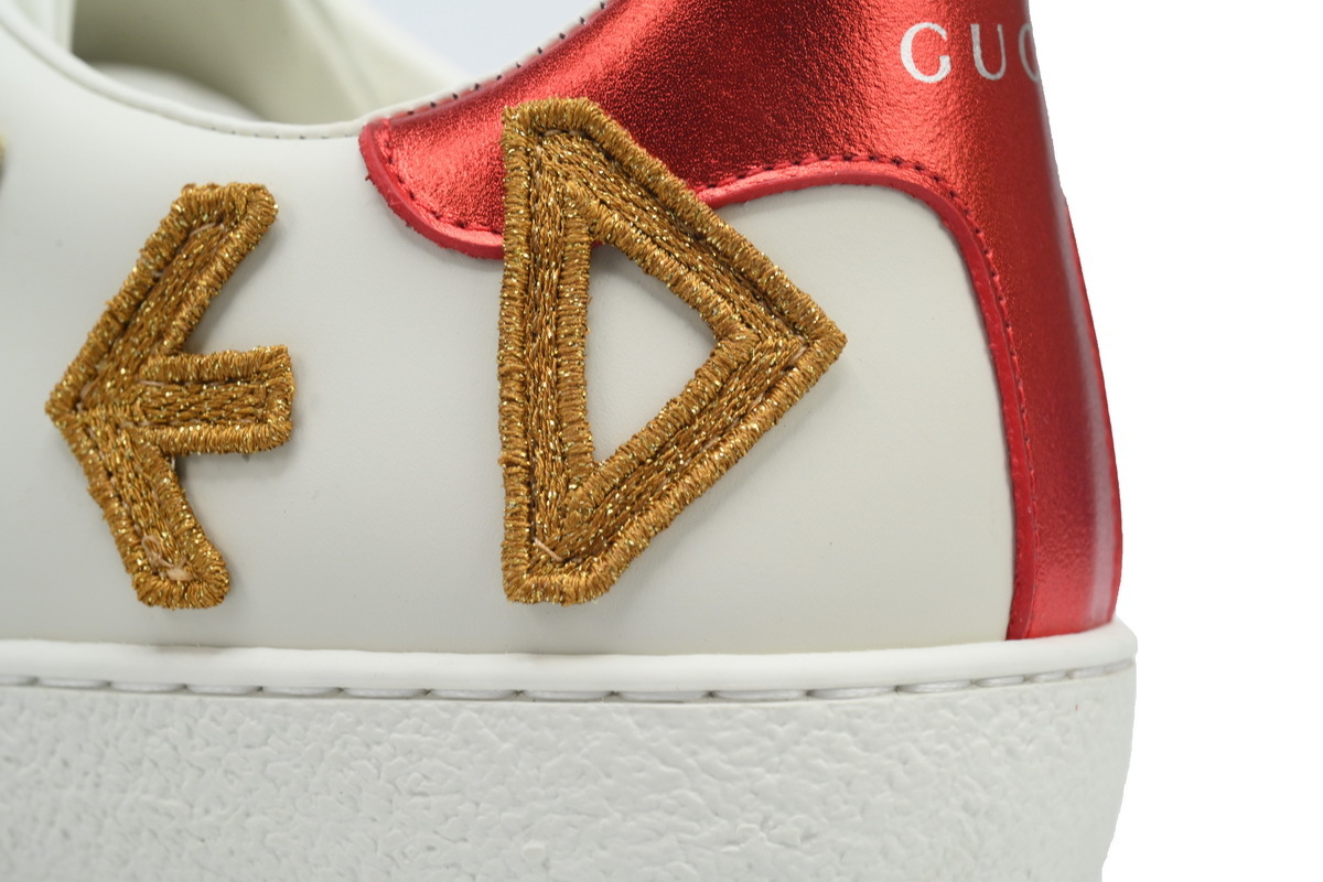 Coco Shoes Gucci Ace Embroidered Love White