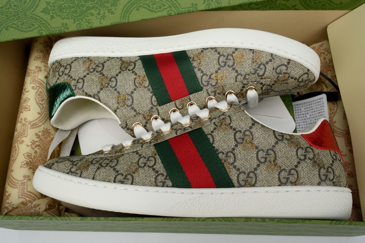 Coco Shoes Gucci Ace Ebony Supreme Bees