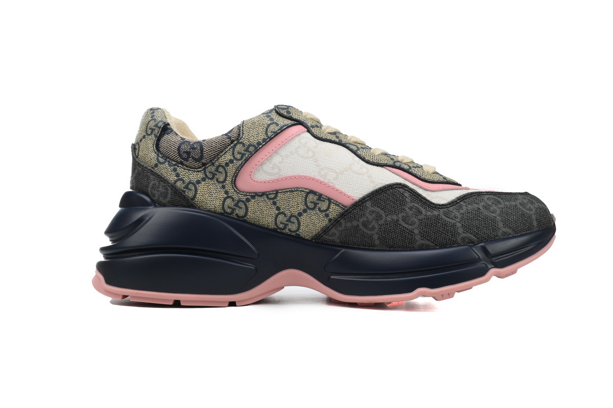 Coco Shoes Gucci Rhyton Sneaker Beige Blue Monogram