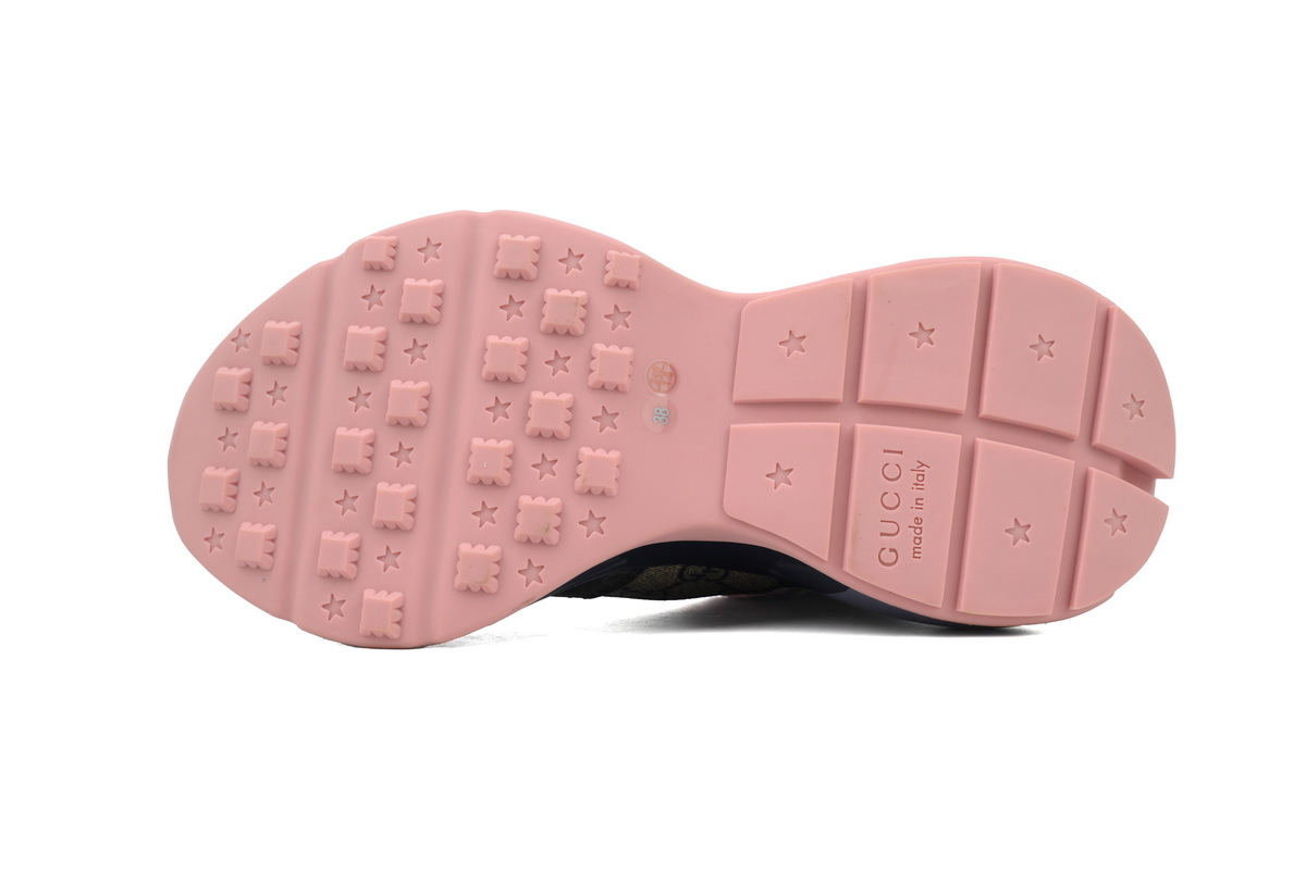 Coco Shoes Gucci Rhyton Sneaker Beige Blue Monogram