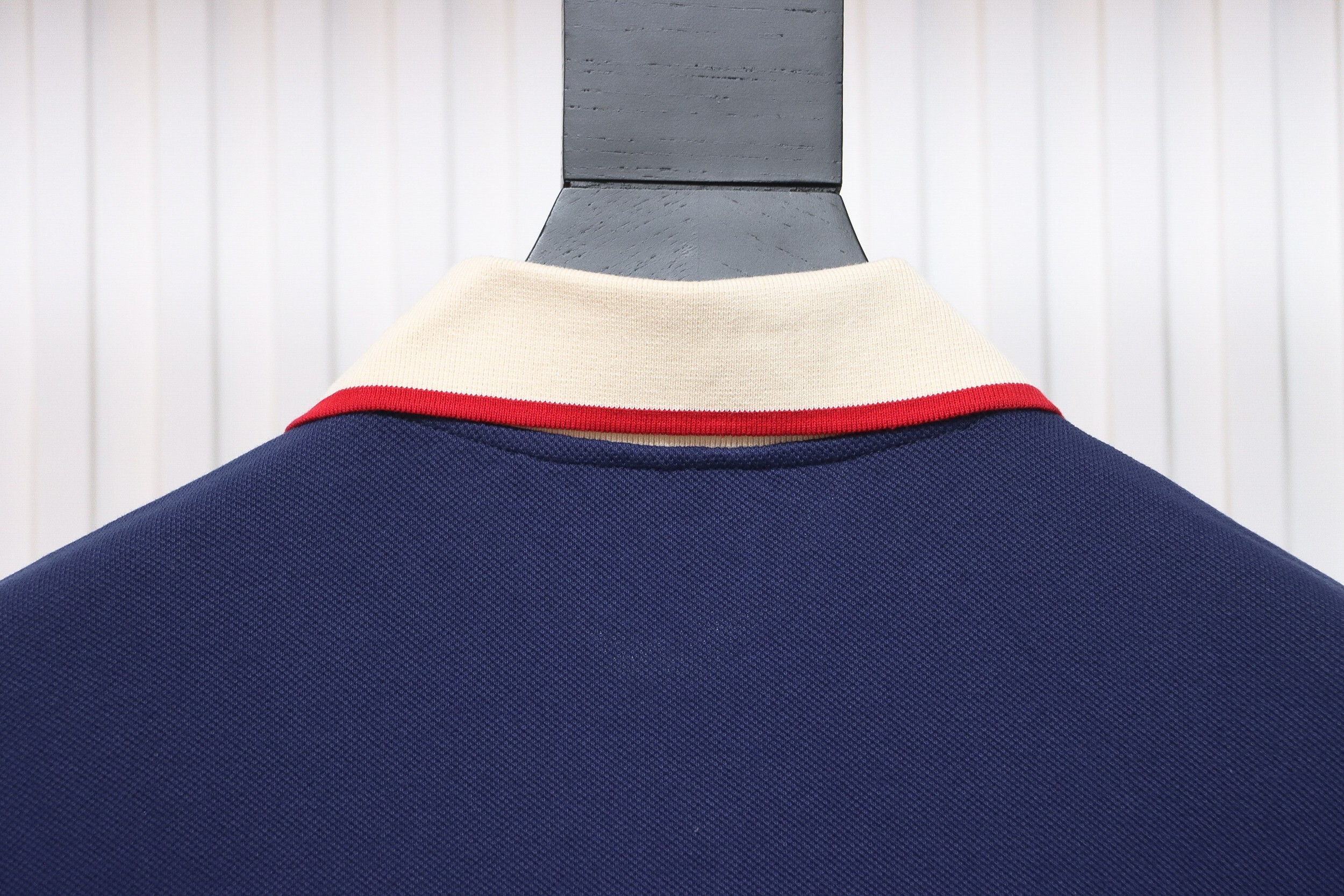 Gucci GG Cotton Navy Piquet Interlocking Polo