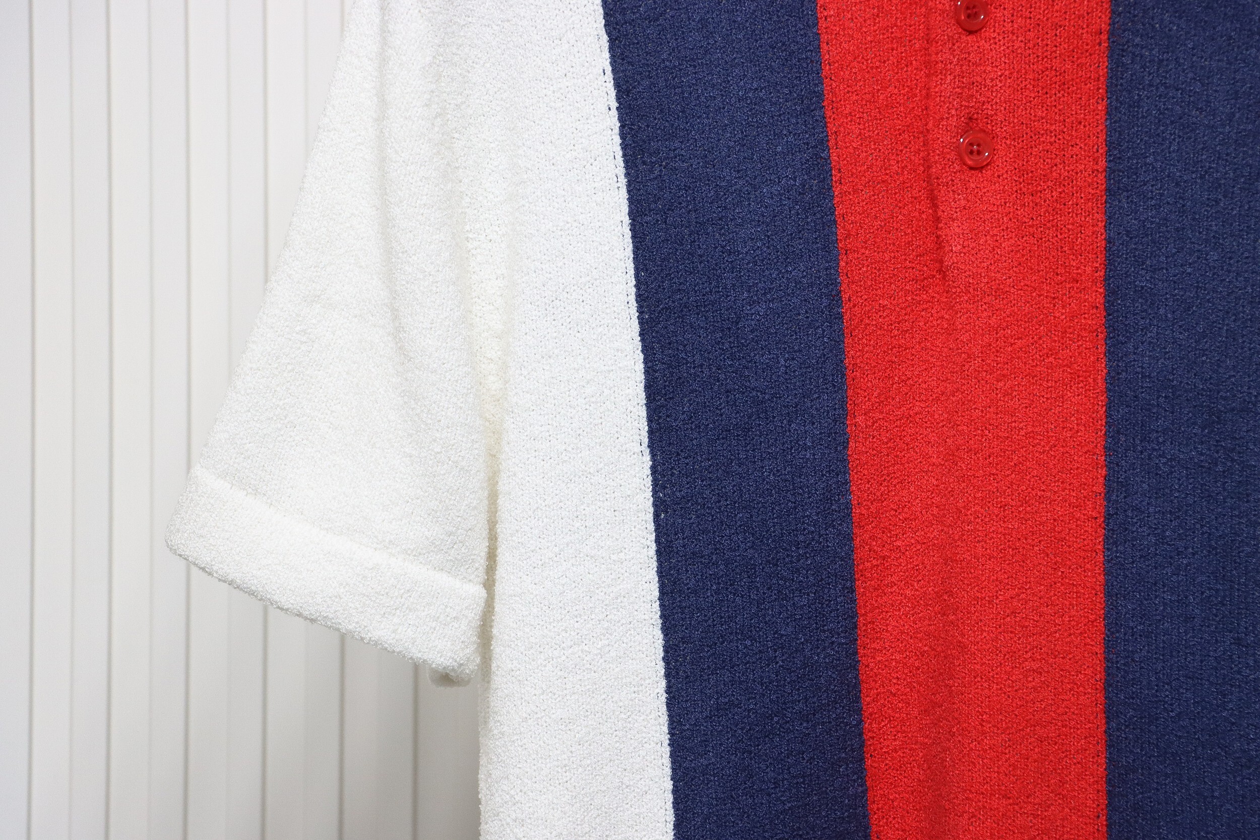 Gucci Cotton Blend Terry Knit Polo Shirt