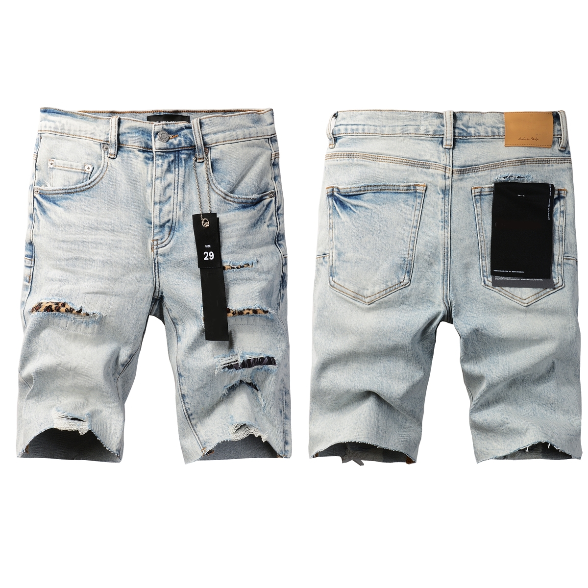 Purple Brand Denim Shorts Blue P5087