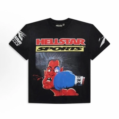Hellstar Knock Out T-shirt Black HS01TEE07-BLK 01