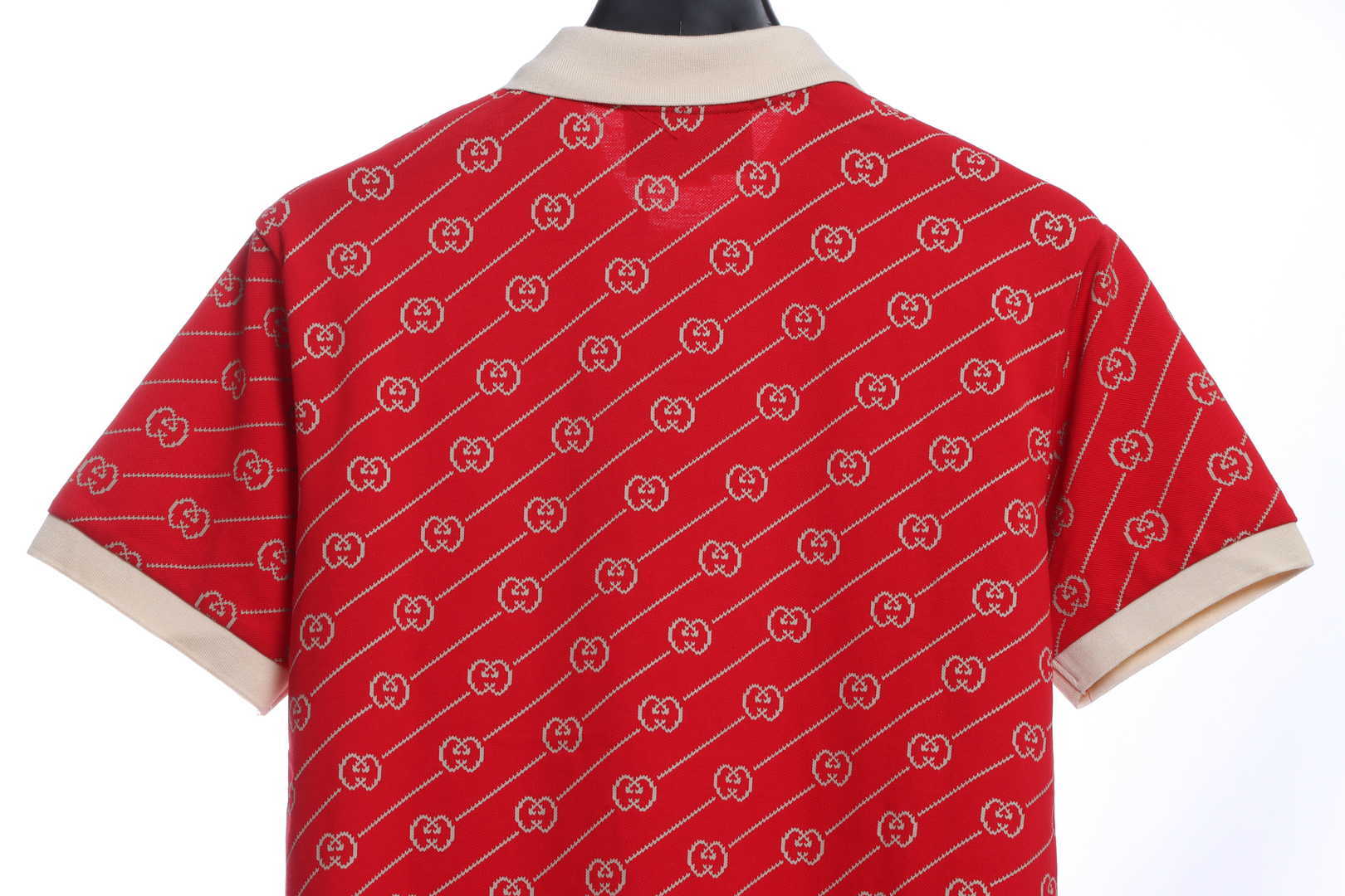 Coco Shoes Gucci GG Cotton Jersey Jacquard Polo Shirt Red