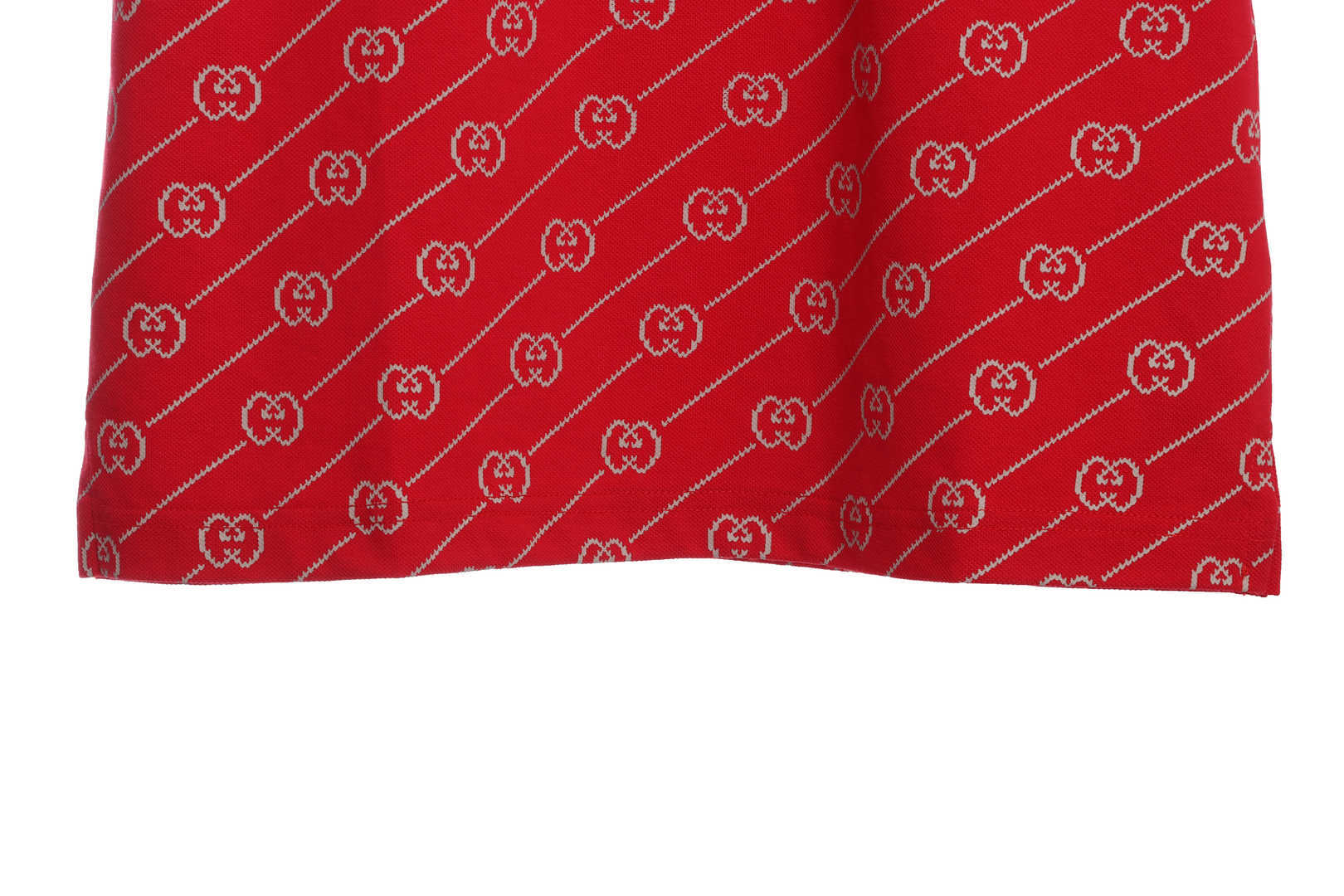 Coco Shoes Gucci GG Cotton Jersey Jacquard Polo Shirt Red