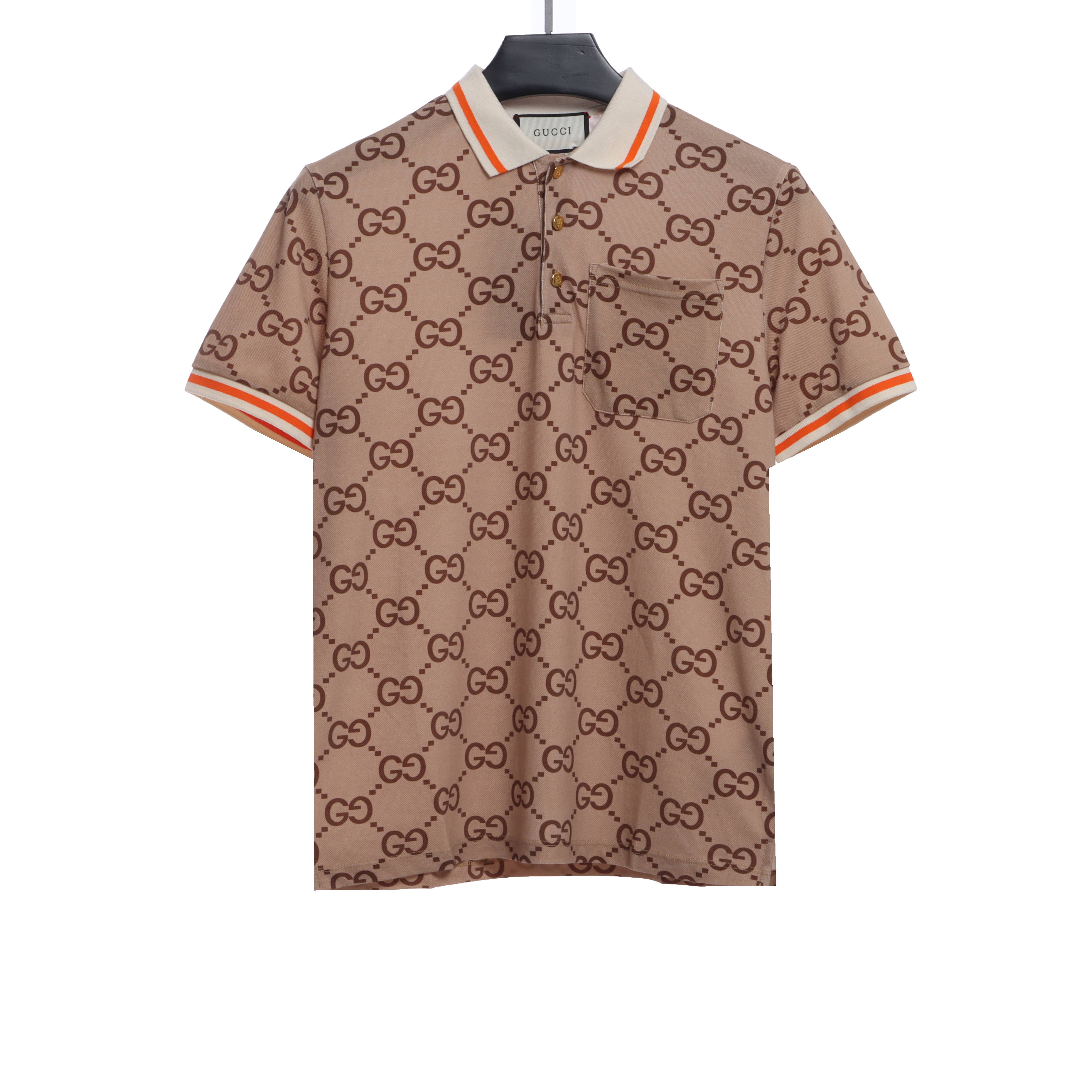 Gucci GG Cotton Silk Polo Shirt