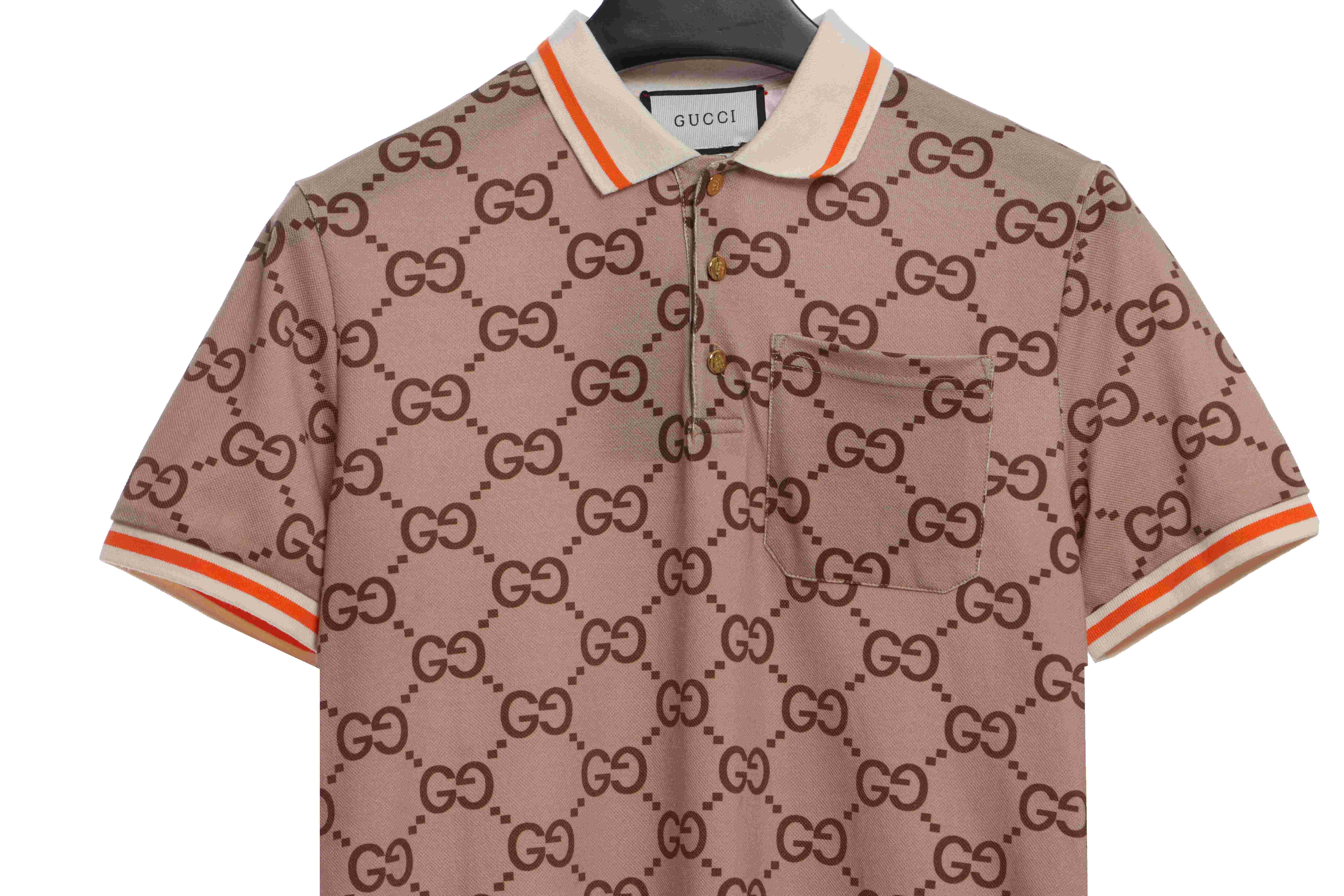 Gucci GG Cotton Silk Polo Shirt