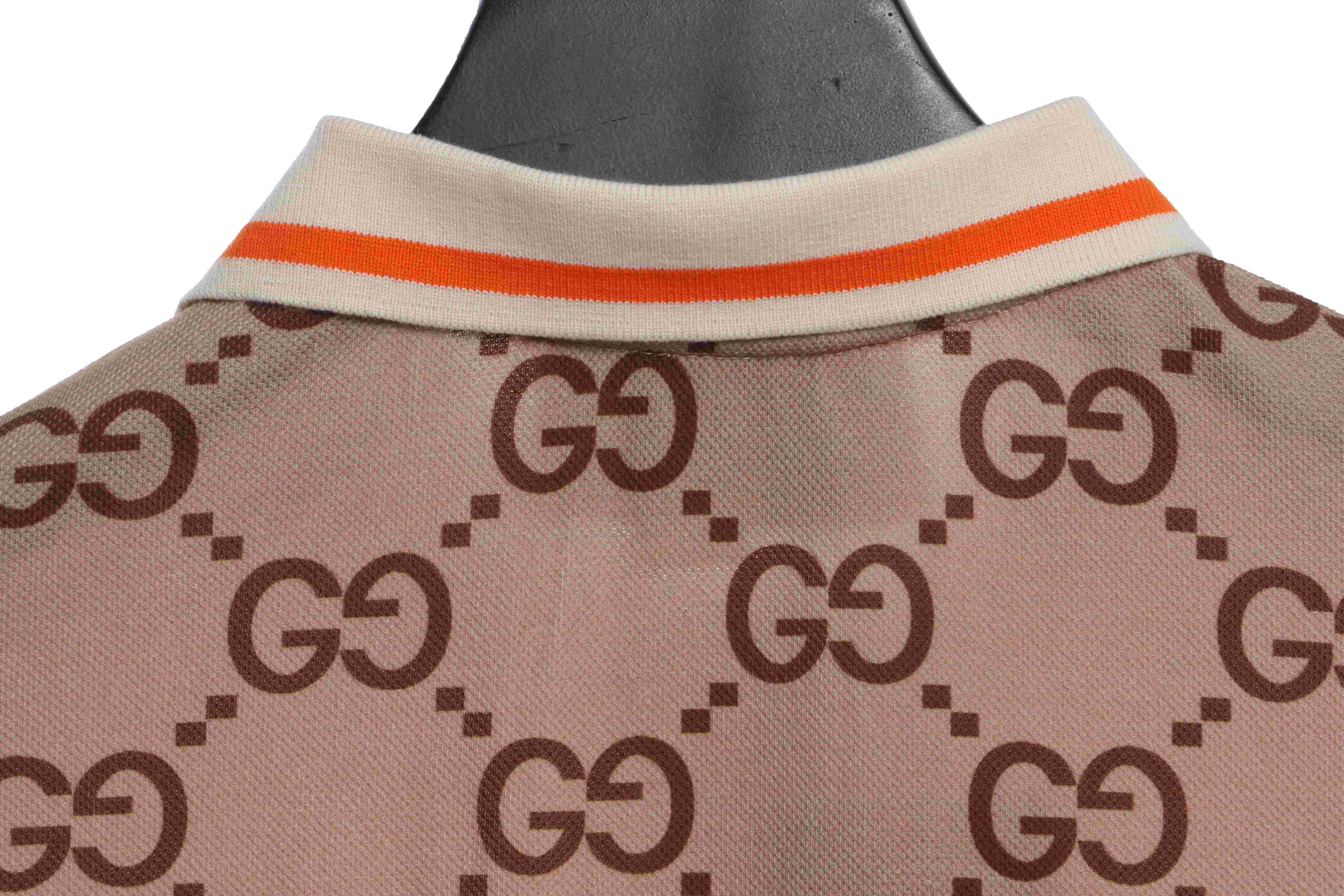 Gucci GG Cotton Silk Polo Shirt