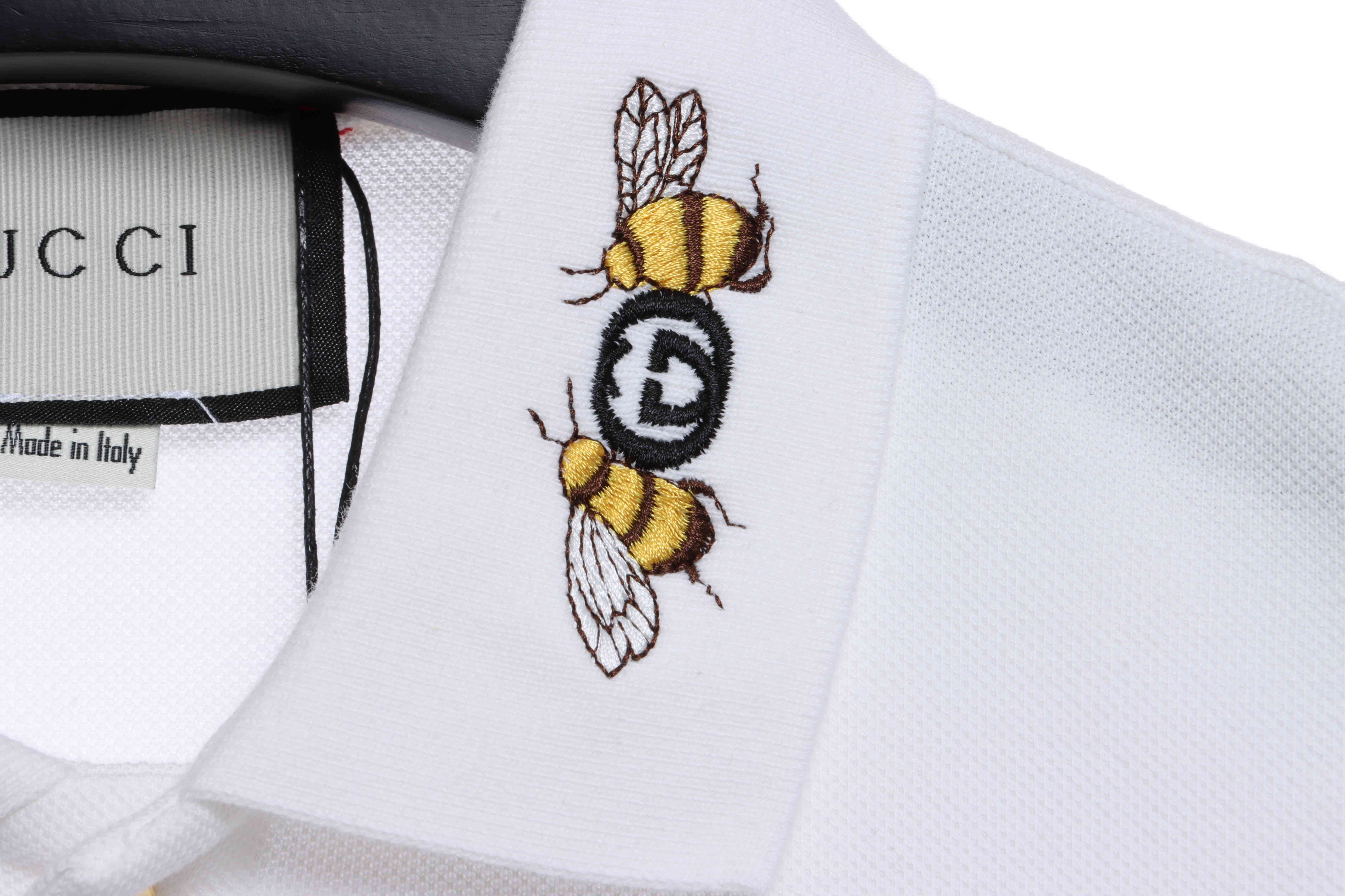 Coco Shoes Gucci Cotton Polo With Web And Bee