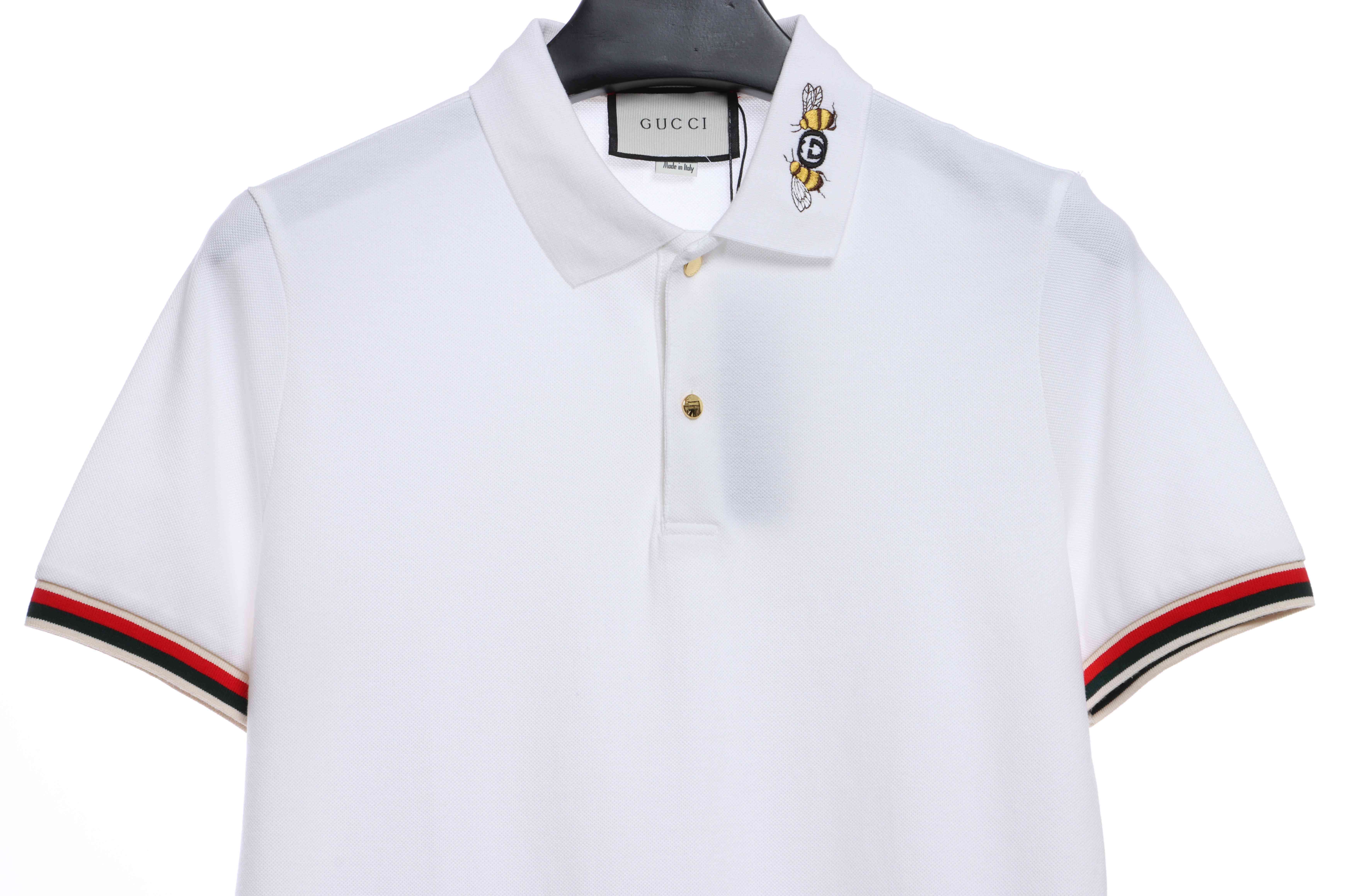 Coco Shoes Gucci Cotton Polo With Web And Bee