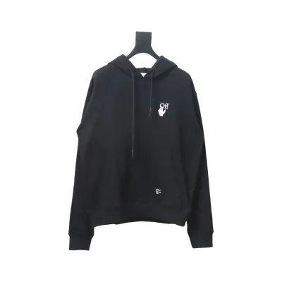 Off-White Caravaggio Arrow Over Hoodie Black 02
