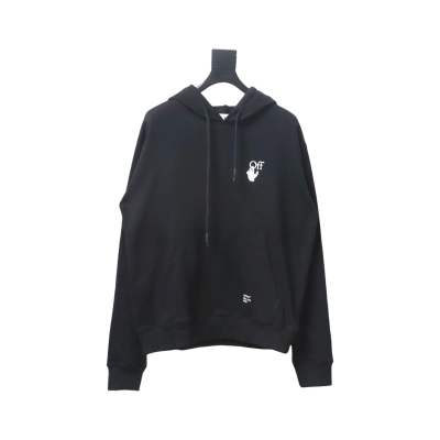 Off-White Caravaggio Arrow Over Hoodie Black 02
