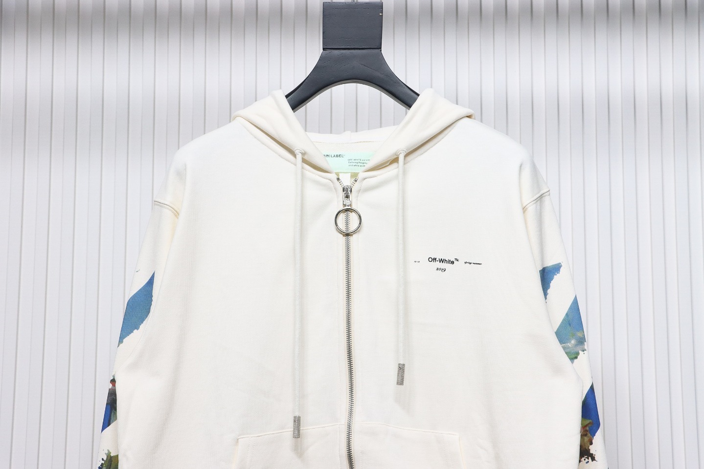 Coco Shoes Off-White Pascal Arrow Zipped Hoodie White